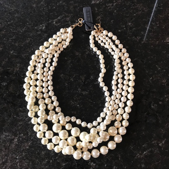 New J.Crew Pearl Twisted Hammock Necklace - Picture 14 of 15